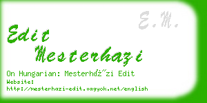 edit mesterhazi business card